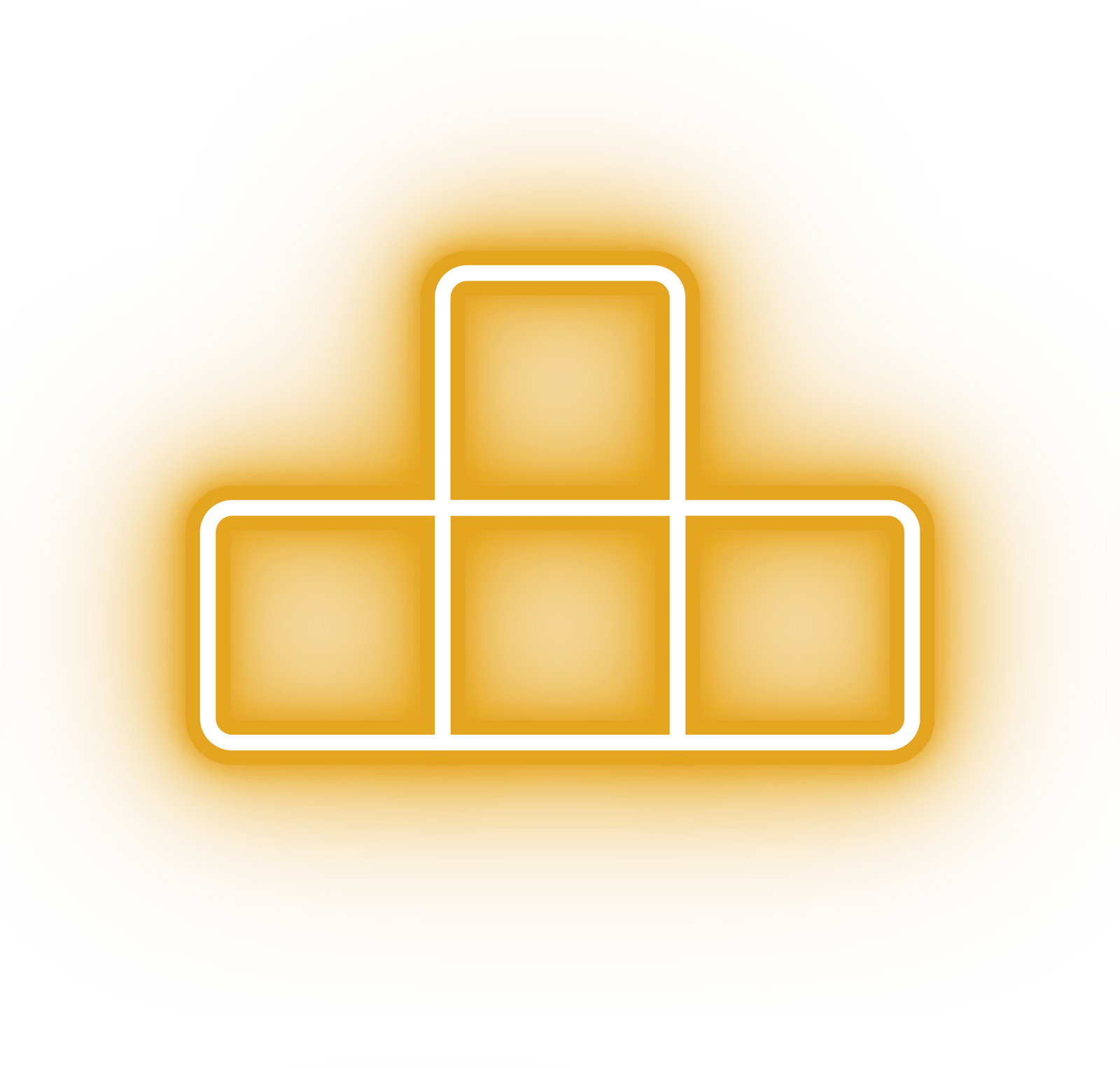 Neon yellow game block icon